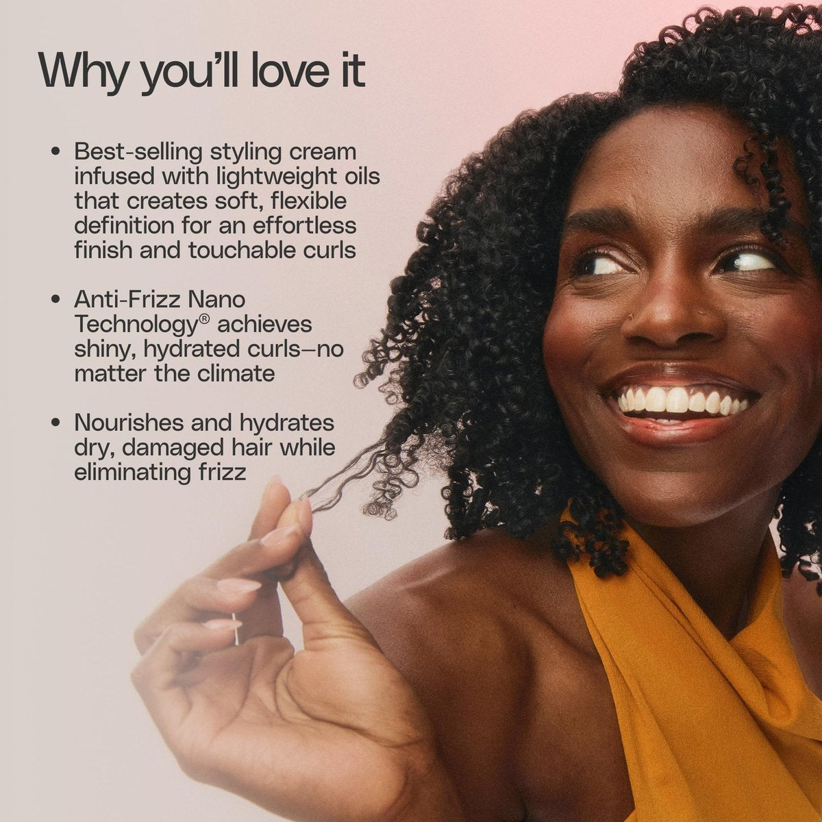 Ouidad Advanced Climate Control Featherlight Curl Cream - 5.7 oz - Frizz-Free, Hydrated Curls - Sulfate & Paraben Free - görsel 9