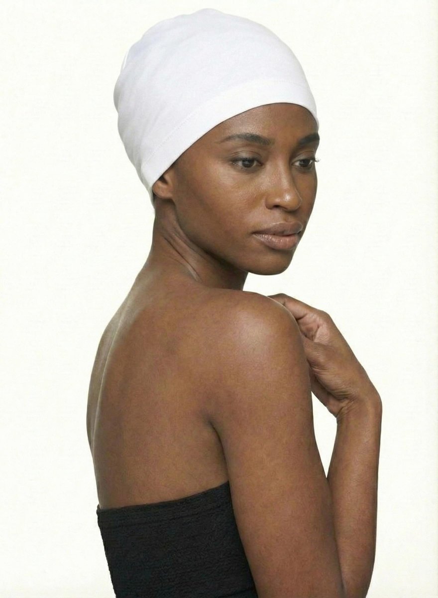 Donna Collection Spandex Women's Cap - Black Wig Cap for Styling - görsel 13