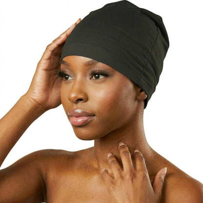Donna Collection Spandex Women's Cap - Black Wig Cap for Styling