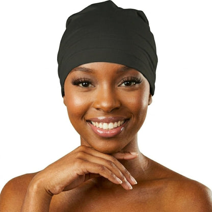 Donna Collection Spandex Women's Cap - Black Wig Cap for Styling