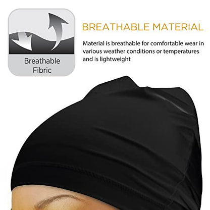 Donna Collection Spandex Women's Cap - Black Wig Cap for Styling