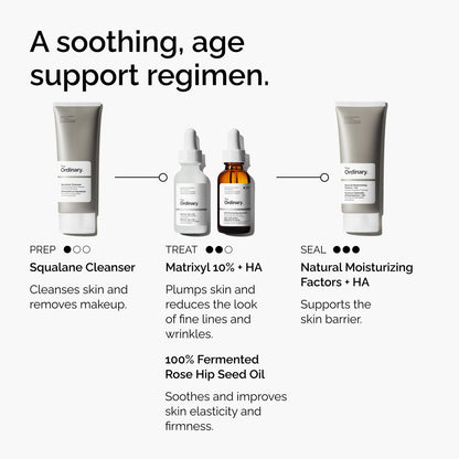 The Ordinary Matrixyl 10% + Hyaluronic Acid Anti-Aging Serum for Fine Lines and Wrinkles, 1 Fl Oz