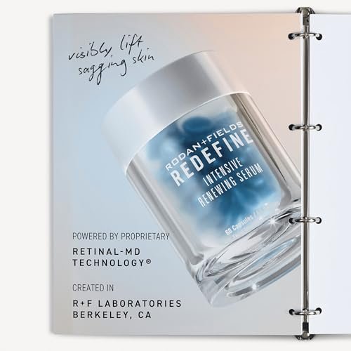 Rodan + Fields Redefine Intensive Renewing Serum | Retinol Night Serum with Vitamin A | 60 Capsules | Reduces Appearance of Fine Lines Avelisse