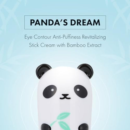 TONYMOLY Panda's Dream So Cool Eye Stick - Cooling Hydrating Eye Cream for Puffiness & Tired Eyes with Bamboo & Glacial Water, K-Beauty Skincare Avelisse
