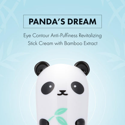 TONYMOLY Panda's Dream So Cool Eye Stick - Cooling Hydrating Eye Cream for Puffiness & Tired Eyes with Bamboo & Glacial Water, K-Beauty Skincare Avelisse