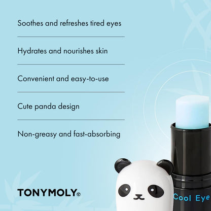 TONYMOLY Panda's Dream So Cool Eye Stick - Cooling Hydrating Eye Cream for Puffiness & Tired Eyes with Bamboo & Glacial Water, K-Beauty Skincare Avelisse