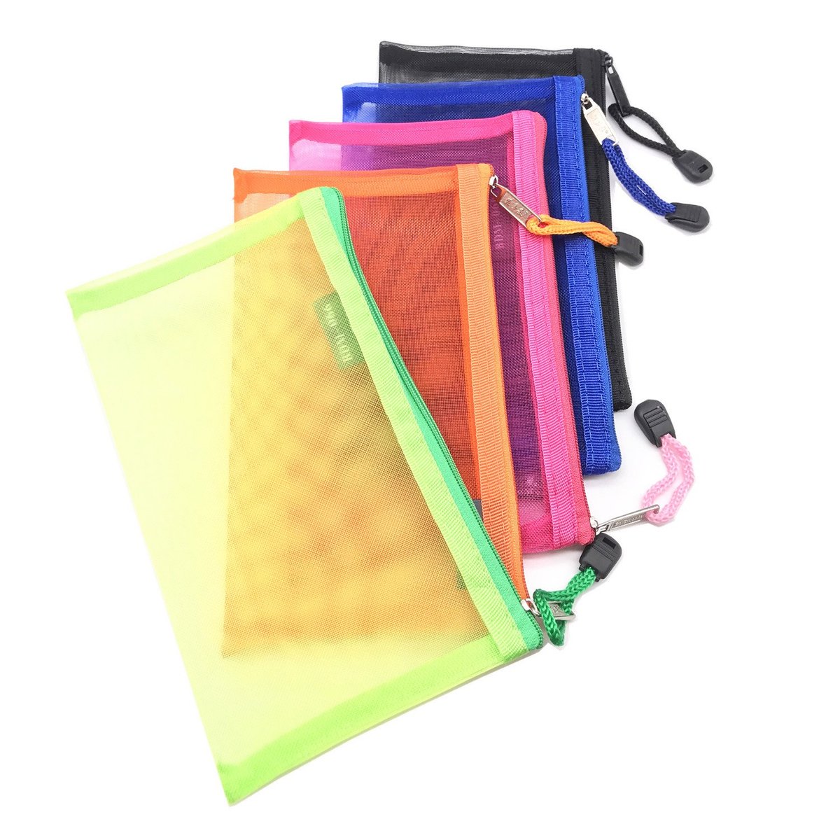 Outman 5-Pack Multipurpose Nylon Mesh Cosmetic Bags for Travel and Organization - görsel 1