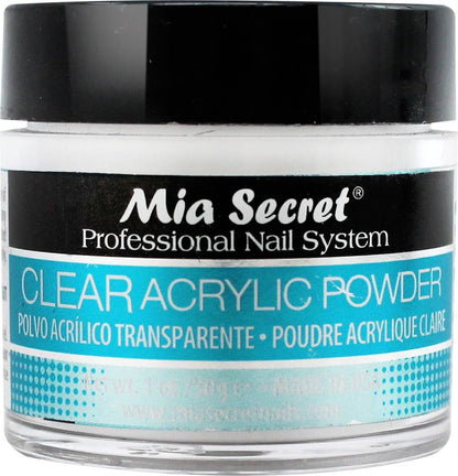 Mia Secret Clear Acrylic Powder 1oz - Professional Nail Acrylic System