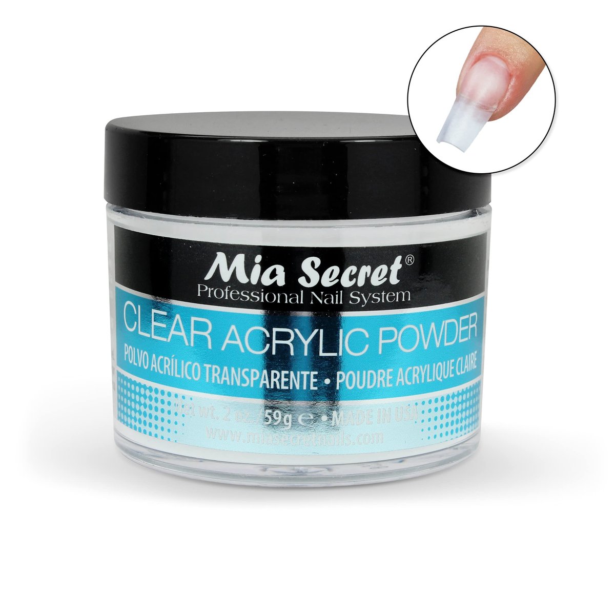 Mia Secret Clear Acrylic Powder 1oz - Professional Nail Acrylic System - görsel 3