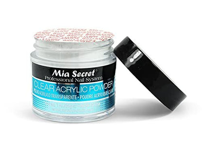 Mia Secret Clear Acrylic Powder 1oz - Professional Nail Acrylic System