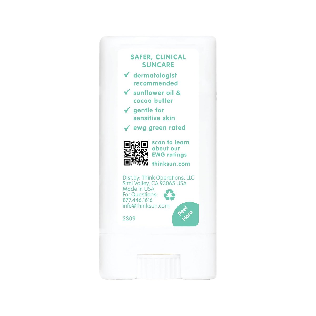 Thinksport Kids SPF 30 Mineral Sunscreen Stick – Safe, Natural, Water Resistant & Reef Safe Sun Protection for Children, 0.64 oz Travel Stick - görsel 14