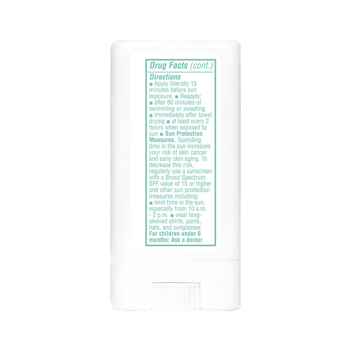 Thinksport Kids SPF 30 Mineral Sunscreen Stick – Safe, Natural, Water Resistant & Reef Safe Sun Protection for Children, 0.64 oz Travel Stick - görsel 4