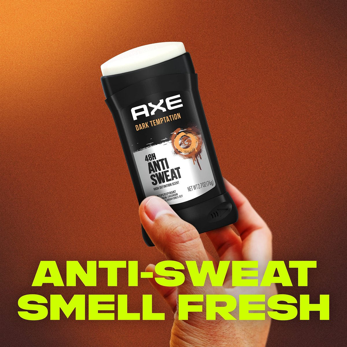 AXE Dark Temptation Antiperspirant Stick for Men – 48-Hour Sweat Protection, All-Day Fresh Scent, 2.7 oz (Pack of 4) - görsel 5