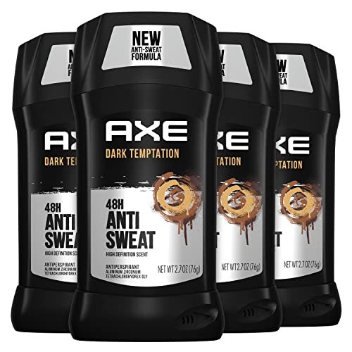 AXE Dark Temptation Antiperspirant Stick for Men – 48-Hour Sweat Protection, All-Day Fresh Scent, 2.7 oz (Pack of 4) - görsel 2