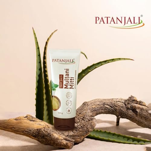 Patanjali Multani Mitti Face Pack with Mineral Clay & Aloe Vera – 100g Each, Pack of 3 - görsel 10