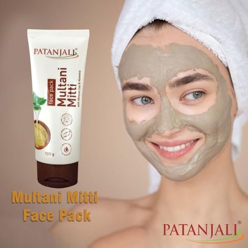 Patanjali Multani Mitti Face Pack with Mineral Clay & Aloe Vera – 100g Each, Pack of 3 - görsel 8