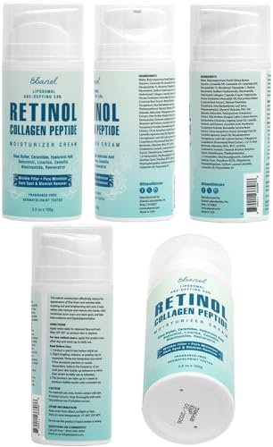 Ebanel Retinol Cream for Face 3.5 oz – Anti Aging Moisturizer with Collagen, Peptides, Ceramides, Hyaluronic Acid, Vitamin C & B5, Firming Day & Night Cream for Wrinkles, Fine Lines, Dark Spots Avelisse