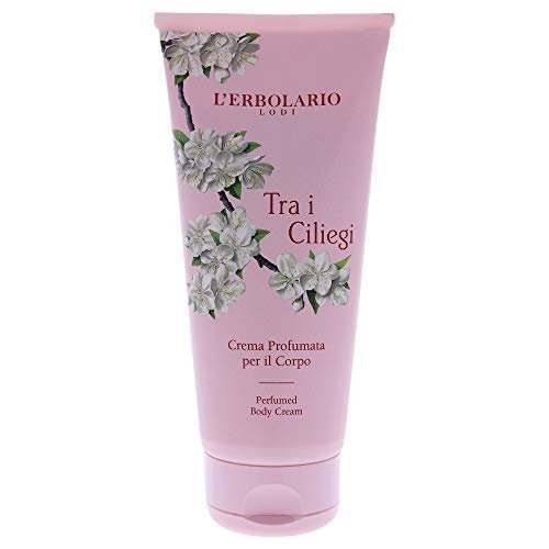 L'Erbolario Perfumed Body Cream - Moisturizing Body Butter with Cherry Extract - Softening Skin Care with Vitamin-Rich Oils - Tra i Ciliegi - 6.7 oz - görsel 4