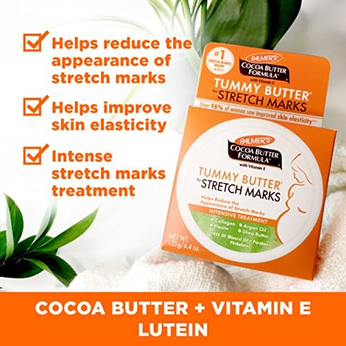 Palmer's Cocoa Butter Formula Pregnancy Skin Care Kit – 4-Piece Full Size Set for Stretch Marks & Scars, Dermatologist Approved, Mom-to-Be Gift Avelisse