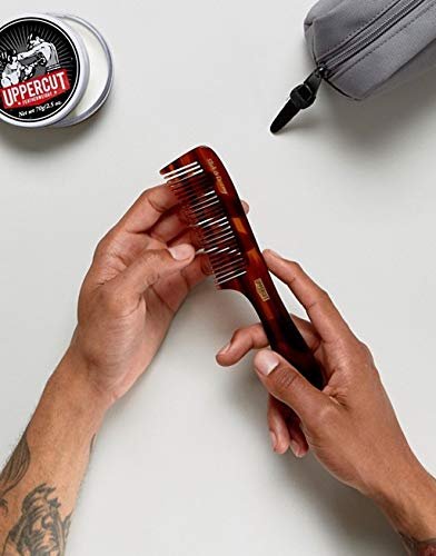 Uppercut Deluxe CT9 Styling Comb – Professional Barber Comb for Medium to Long Hair, Wide Tooth Hair Comb for Men, Plant Cellulose Acetate, Anti Static Grooming Comb - görsel 6