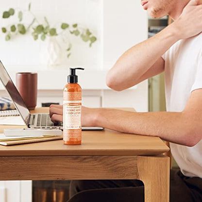 Dr. Bronner's 3-in-1 Orange & Lavender Organic Hand and Body Lotion - 236ml, Fair Trade & Vegan Avelisse