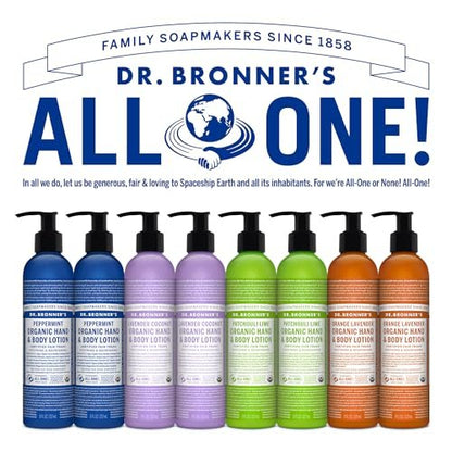 Dr. Bronner's 3-in-1 Orange & Lavender Organic Hand and Body Lotion - 236ml, Fair Trade & Vegan Avelisse
