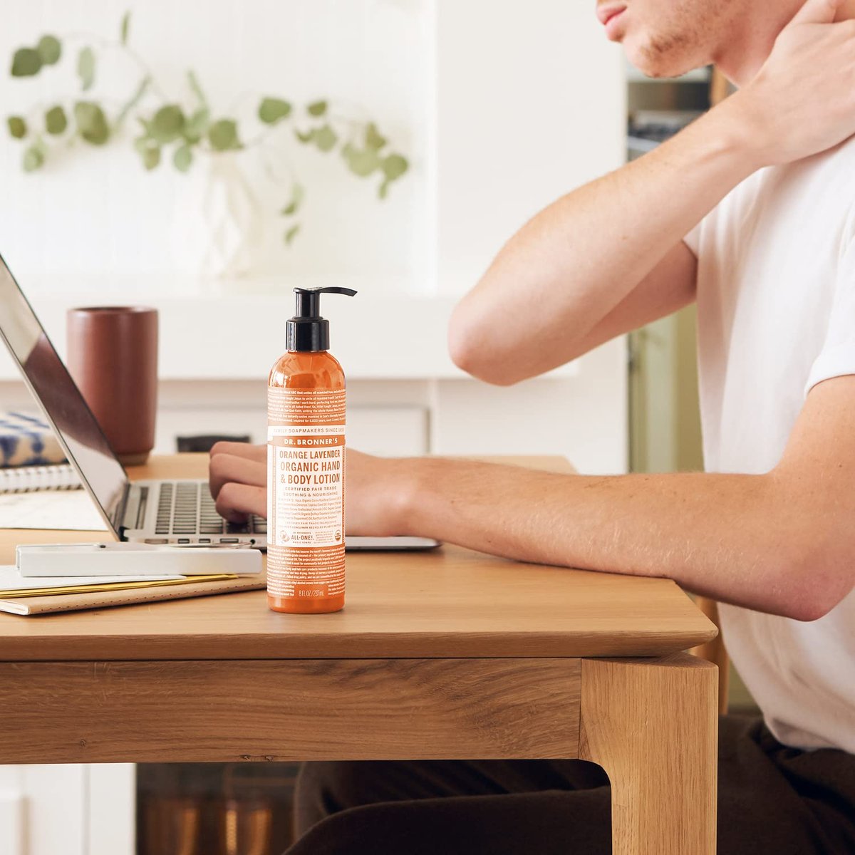 Dr. Bronner's 3-in-1 Orange & Lavender Organic Hand and Body Lotion - 236ml, Fair Trade & Vegan Avelisse
