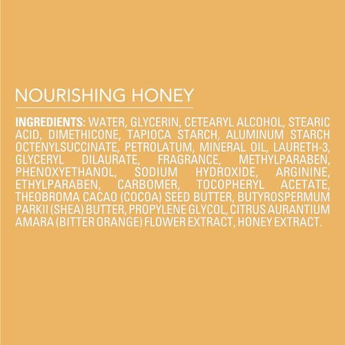 Jergens Nourishing Honey Dry Skin Moisturizer with Illuminating Hydralucence Blend, 16.8 oz (Pack of 4) Avelisse