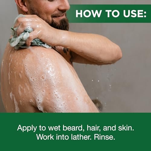 Clubman Pinaud Beard and Body Wash – Refreshing Dual-Purpose Cleanser for Beard and Skin, 14.5 fl oz Avelisse