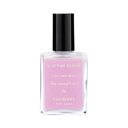 Nailberry Acai Nail Elixir - 5-in-1 Nail Base Coat & Treatment - Strengthens, Hydrates, Protects, Smooths & Grows - Vegan, Halal & Cruelty-Free - 12-Free - 15 ml Avelisse