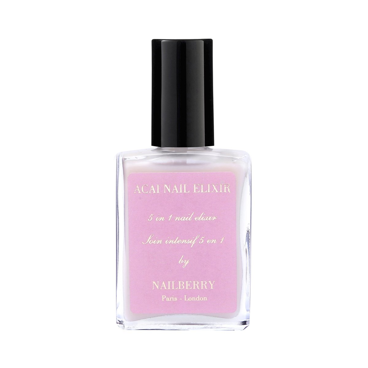 Nailberry Acai Nail Elixir - 5-in-1 Nail Base Coat & Treatment - Strengthens, Hydrates, Protects, Smooths & Grows - Vegan, Halal & Cruelty-Free - 12-Free - 15 ml Avelisse