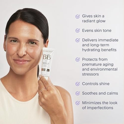 Marcelle BB Cream Golden Glow - Universal Shade Tinted Moisturizer, Skin Enhancer & Illuminator, 1.5 fl oz Avelisse