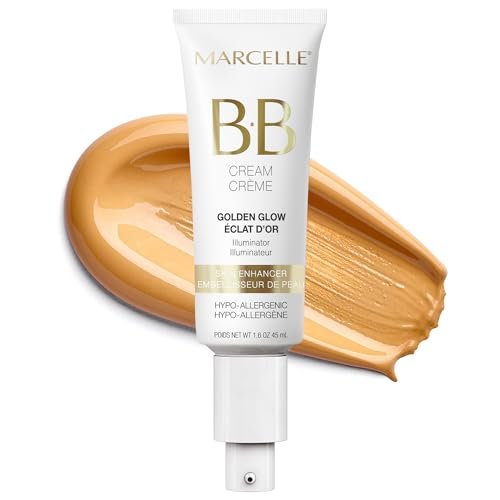 Marcelle BB Cream Golden Glow - Universal Shade Tinted Moisturizer, Skin Enhancer & Illuminator, 1.5 fl oz Avelisse