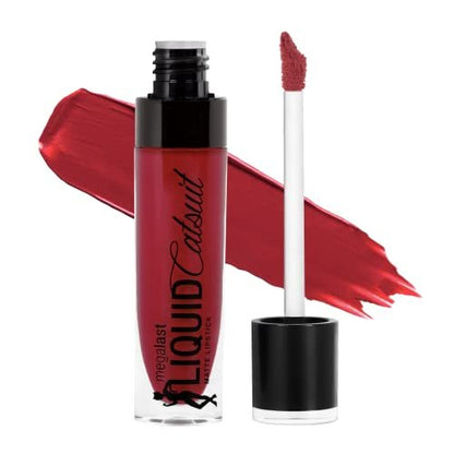 wet n wild Megalast Catsuit Matte Liquid Lipstick - Red Missy & Fierce | Long-Lasting, Smudge-Proof Lip Color