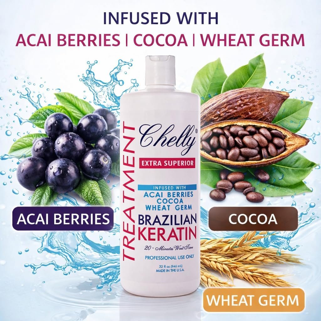 Chelly Superior Brazilian Keratin Treatment - Extra Superior Formula, 32 fl oz Avelisse