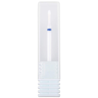 Pana 3/32" Cuticle Clean Safety Nail Ceramic White Carbide Bit (Medium Grit) for Electric Nail Drill