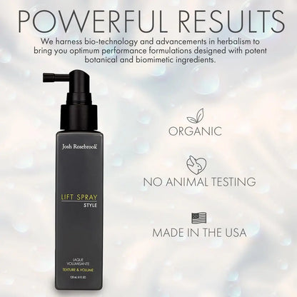 Josh Rosebrook Lift Spray - Weightless Volume & Thickening Hair Spray with Matte Natural Finish, 4 oz Avelisse