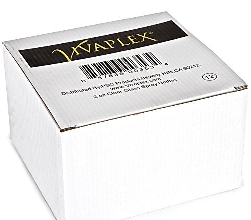 Vivaplex 12 Pack 2 oz Clear Glass Spray Bottles with Black Fine Mist Sprayers - görsel 4
