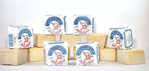 Al-Jamal Palestinian Olive Oil Soap Bar - Traditional Nablus Soap, Organic & Natural, 6 Bars Avelisse