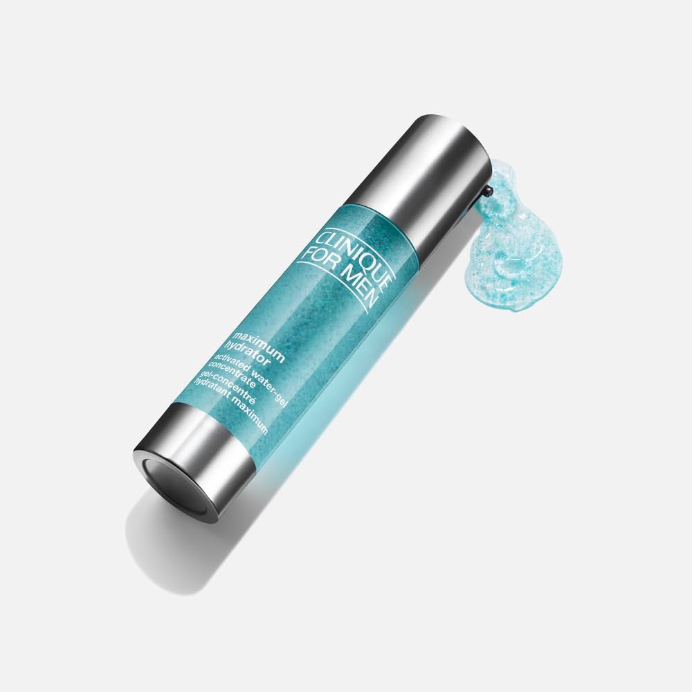 Clinique For Men Maximum Hydrator Activated Water-Gel Concentrate | Lightweight Moisturizer | 72-Hour Hydration | All Skin Types, 1.6 Fl Oz Avelisse