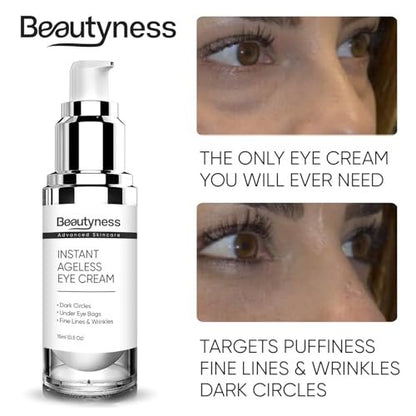 Instant Ageless Eye Cream - Reduce Under Eye Bags, Wrinkles, Dark Circles & Fine Lines - Tighten & Lift Sagging Skin Avelisse