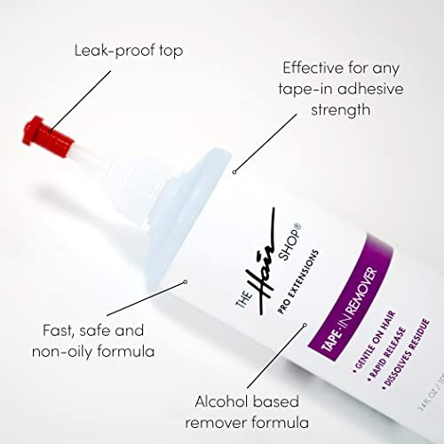 X10 Pro-Tools Tape-In Remover by The Hair Shop – Professional Salon Quality Tape-In Skinweft Remover, Alcohol-Based Precision Bottle, Safe & Effective (3.4 Fl Oz) - görsel 5