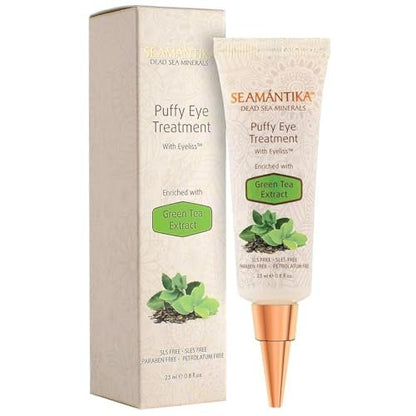 Puffy Eye Treatment – Instant Results with Green Tea Extract & Dead Sea Minerals by SEAMANTIKA – 0.8 fl oz Avelisse
