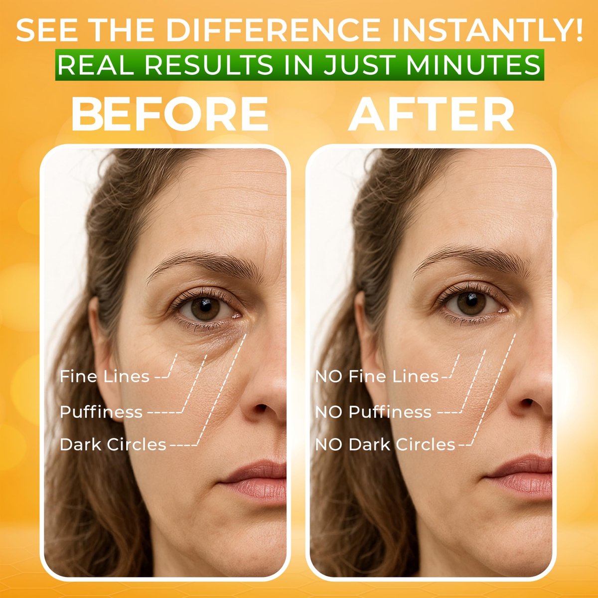 Puffy Eye Treatment – Instant Results with Green Tea Extract & Dead Sea Minerals by SEAMANTIKA – 0.8 fl oz Avelisse
