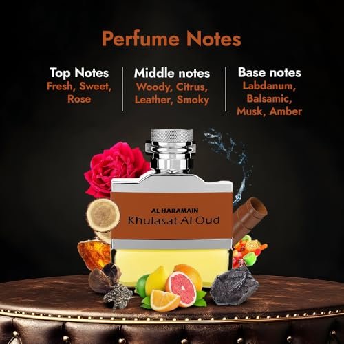 Al Haramain Khulasat Al Oud - Long Lasting Arabian Oud Eau de Parfum for Men - 3.3 oz - görsel 6