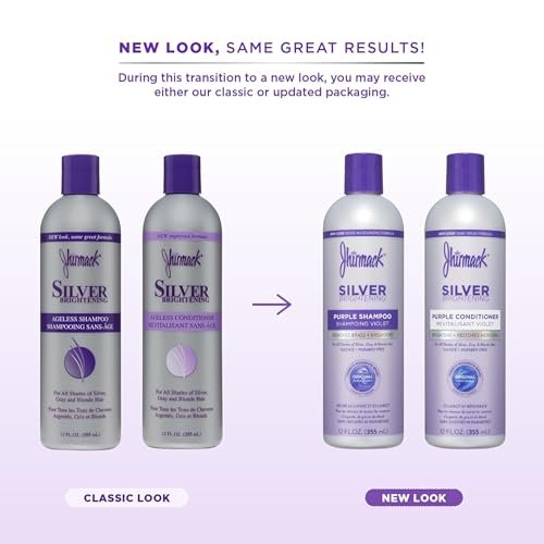 Jhirmack Silver Brightening Purple Shampoo and Conditioner Set for Silver, Grey, and Blonde Hair - 12 Fl Oz Each - görsel 6
