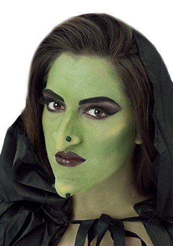 Adult Beige Skin Latex Prosthetic Witch Goblin Nose and Chin Set - görsel 2