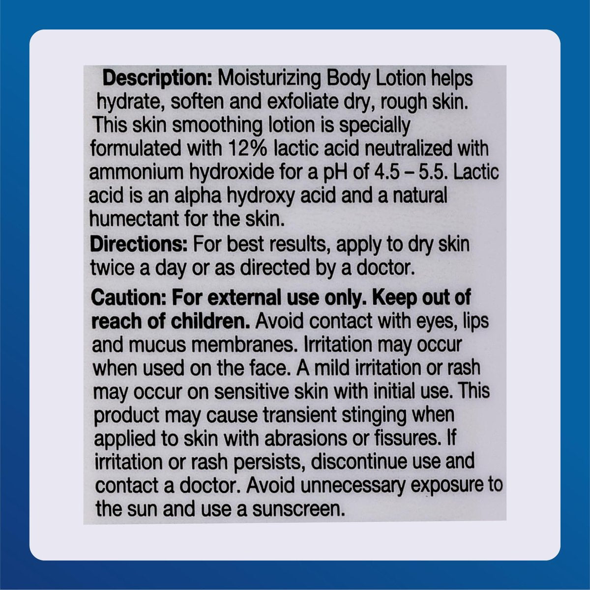 Major Ammonium Lactate 12% Moisturizing Lotion - Lactic Acid Lotion for Rough, Dry Skin - Fragrance-Free, 8 oz - görsel 12