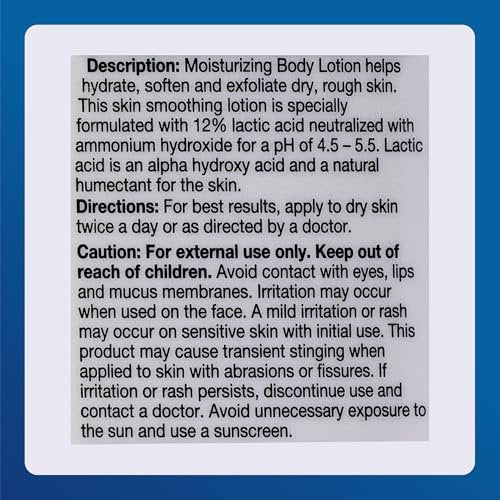 Major Ammonium Lactate 12% Moisturizing Lotion - Lactic Acid Lotion for Rough, Dry Skin - Fragrance-Free, 8 oz - görsel 11