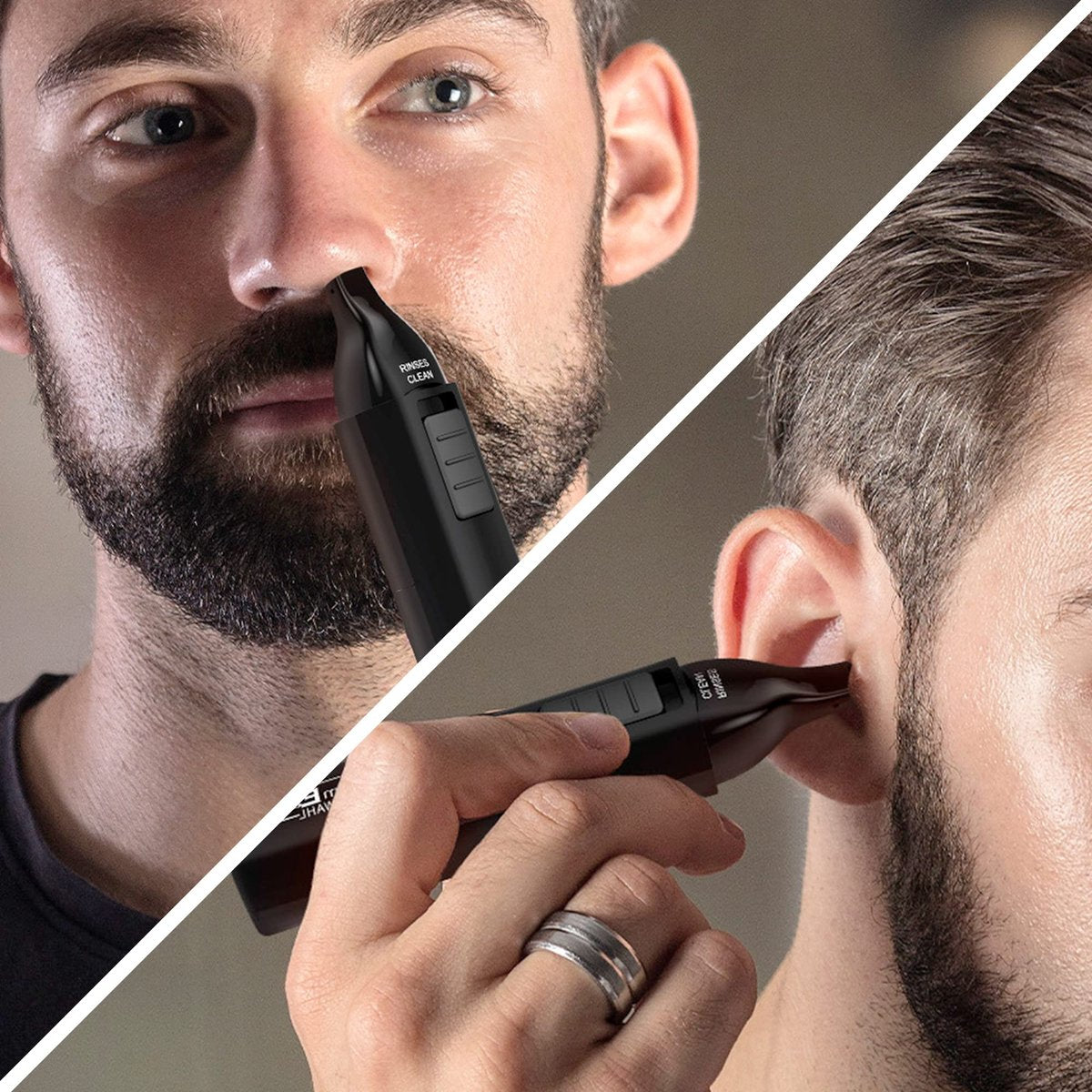 Wahl GroomEase Ear and Nose Trimmer – Precision Hair Trimmer for Men & Women, Black Avelisse